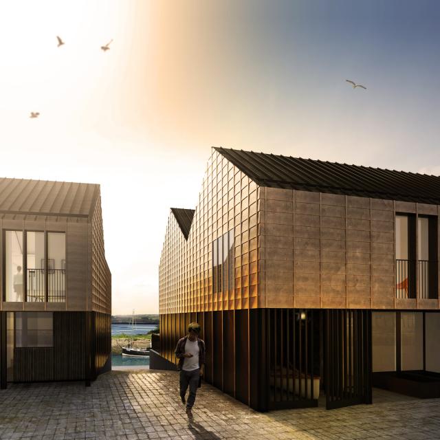 Image from May 2017: Phase 2 of the South Quay development in Hayles by Feilden Clegg Bradley Studios